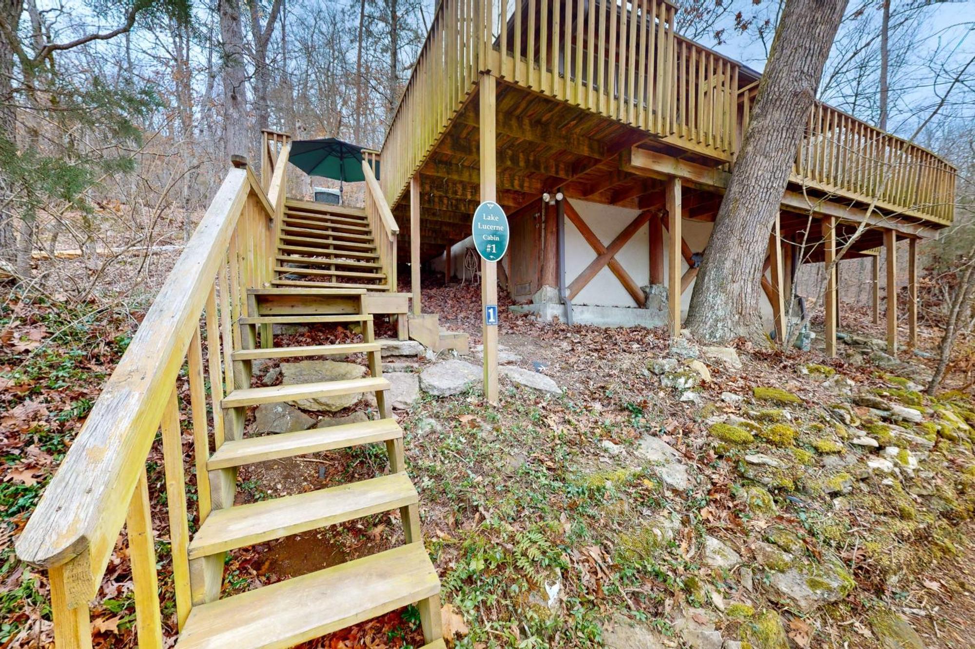 Lake Lucerne - Treehouse Cabin #01 Eureka Springs Exterior foto
